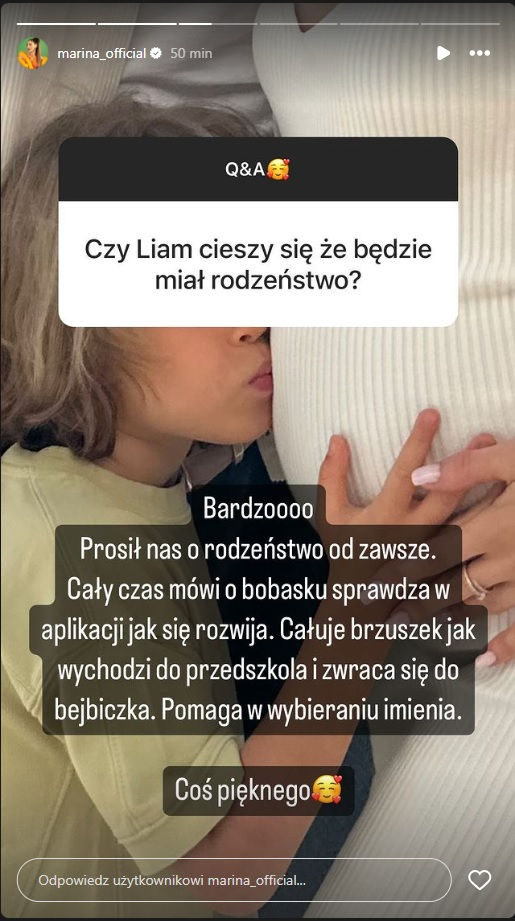 Tak Liam Szczęsny zareagował na wieści o rodzeństwie? "Coś pięknego"