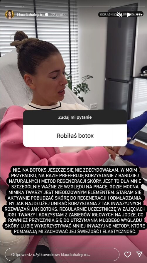 Klaudia Halejcio szczerze o poprawianiu urody. Jakie zabiegi robi?