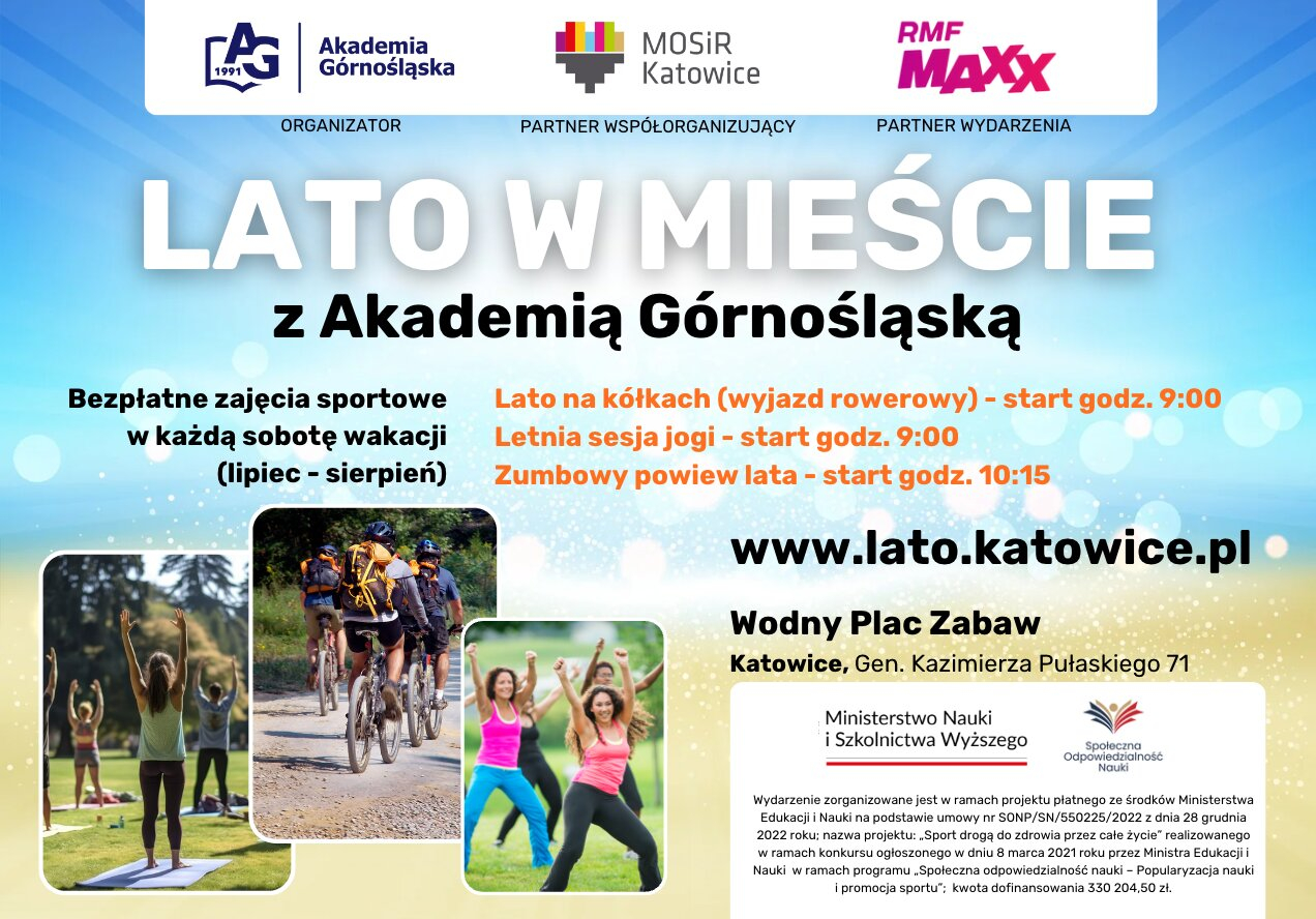 Lato w mieście z AG! Akademia Górnośląska w Katowicach zaprasza