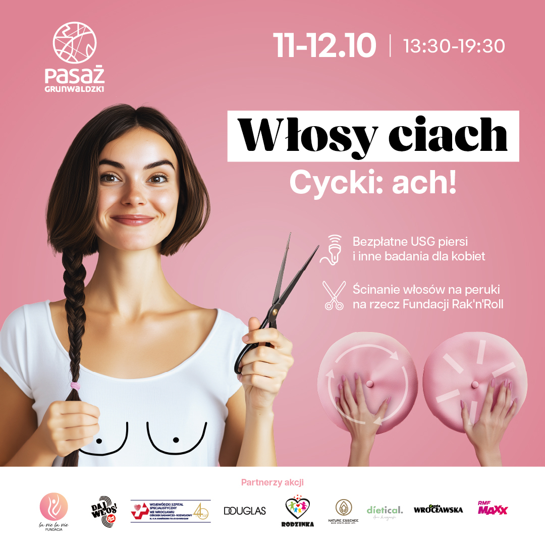 Darmowa metamorfoza fryzjerska, makijaż i badania USG! Odwiedź Pasaż Grunwaldzki w najbliższy weekend