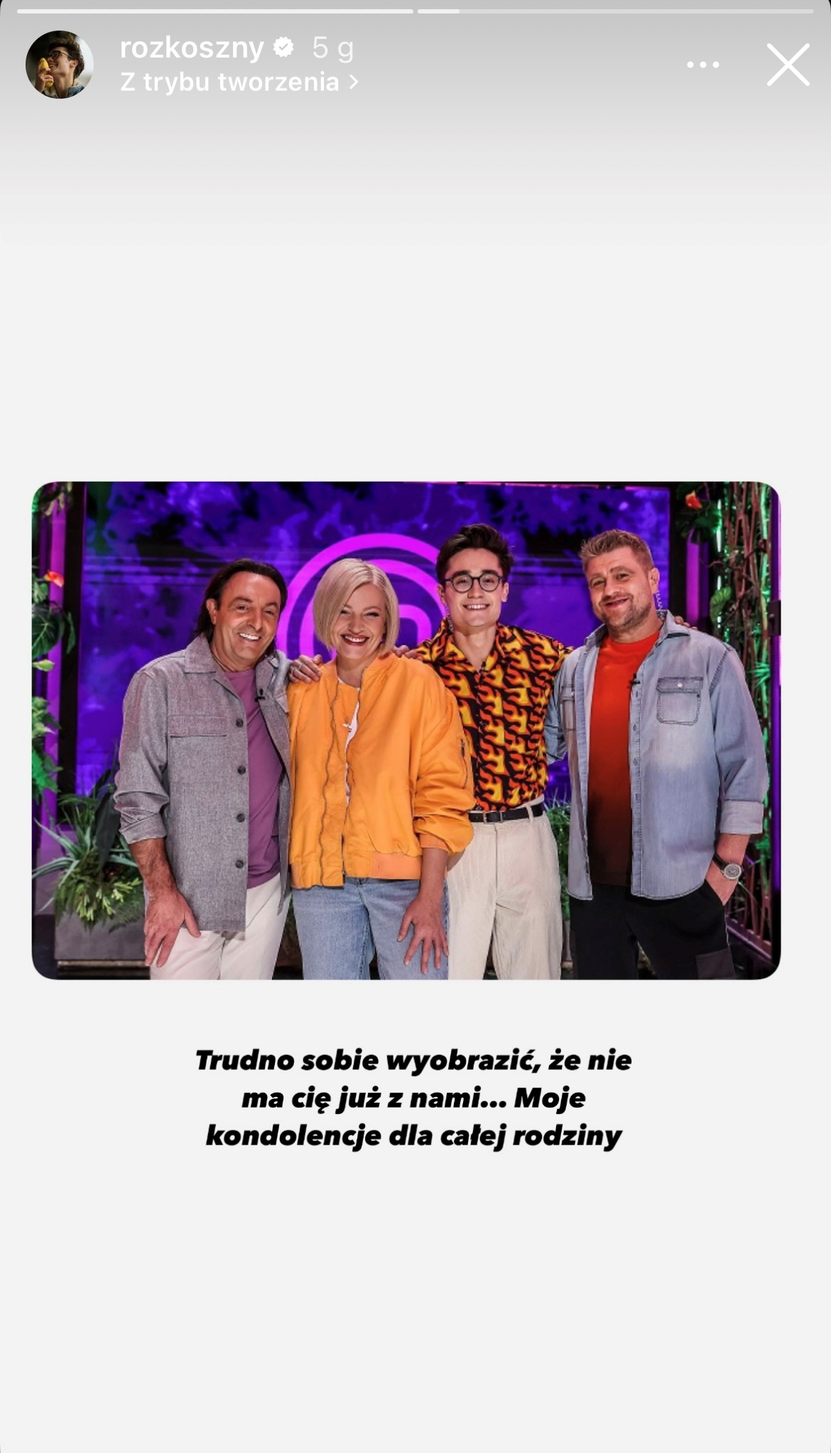 Rozkoszny pożegnał Tomasza Jakubiaka. Wzruszające słowa