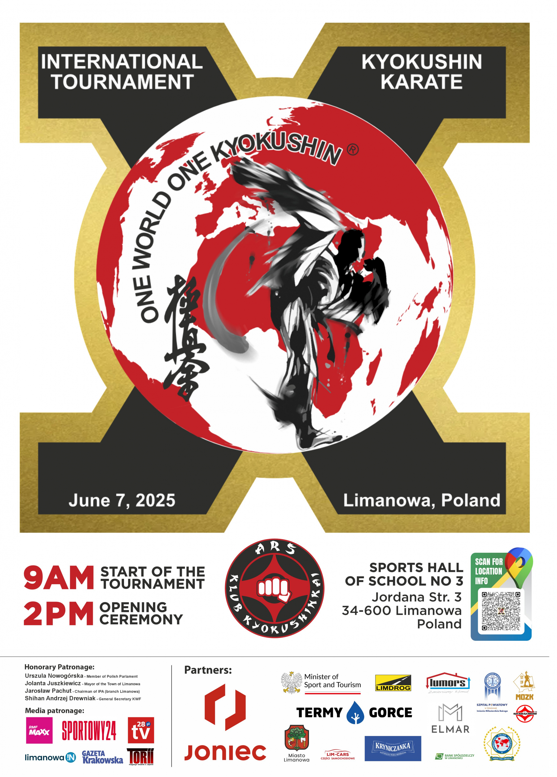 Jubileuszowy turniej ONE WORLD ONE KYOKUSHIN już 7 czerwca w Limanowej!