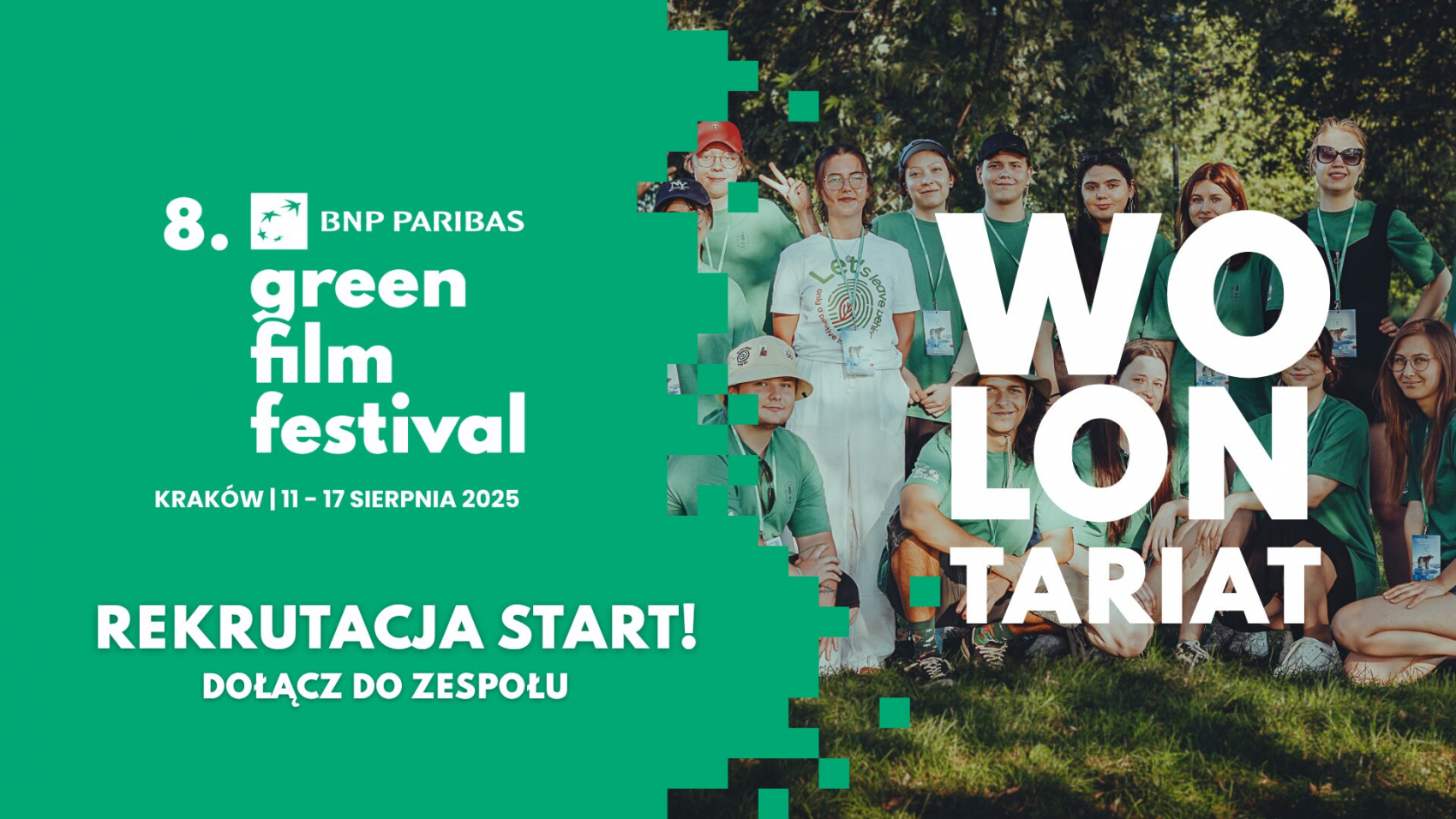 Startuje nabór na wolontariuszy na 8. BNP Paribas Green Film Festival