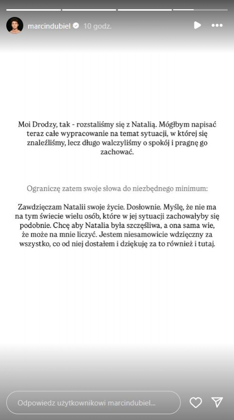 Ich związek miał przetrwać wszystko. Natsu i Dubiel potwierdzają rozstanie