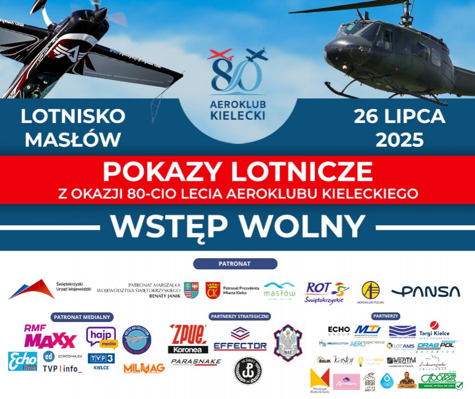 80 lat w przestworzach! Wielkie Pokazy Lotnicze w Masłowie – nadchodzą gwiazdy akrobacji i huk silników