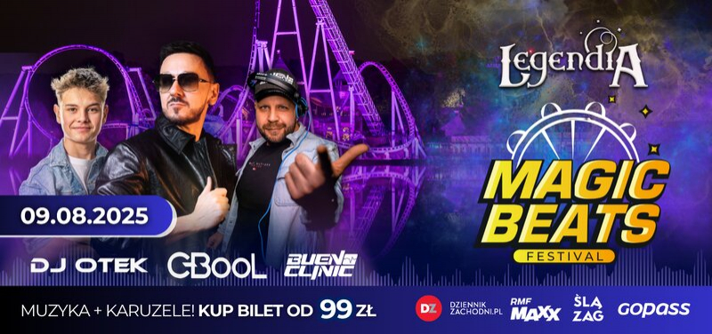 Muzyczna rewolucja w Legendii!  Magic Beats Festival – największe wydarzenie od 66 lat!