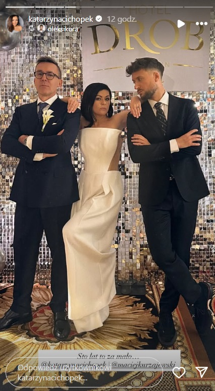 Dwie suknie ślubne Katarzyny Cichopek. Tak panna młoda pokazała się na weselu