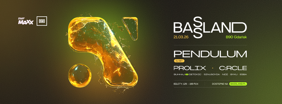 BASSLAND powraca do Trójmiasta – Legendarny PENDULUM (DJ Set) w Gdańsku!
