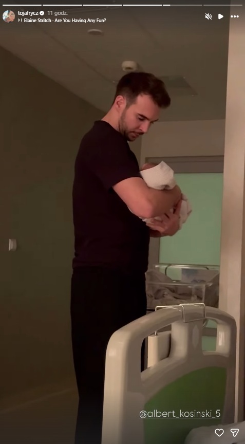 Frycz i Kosiński zostali rodzicami. Nagranie uczestnika „TzG” z synkiem obiegło sieć