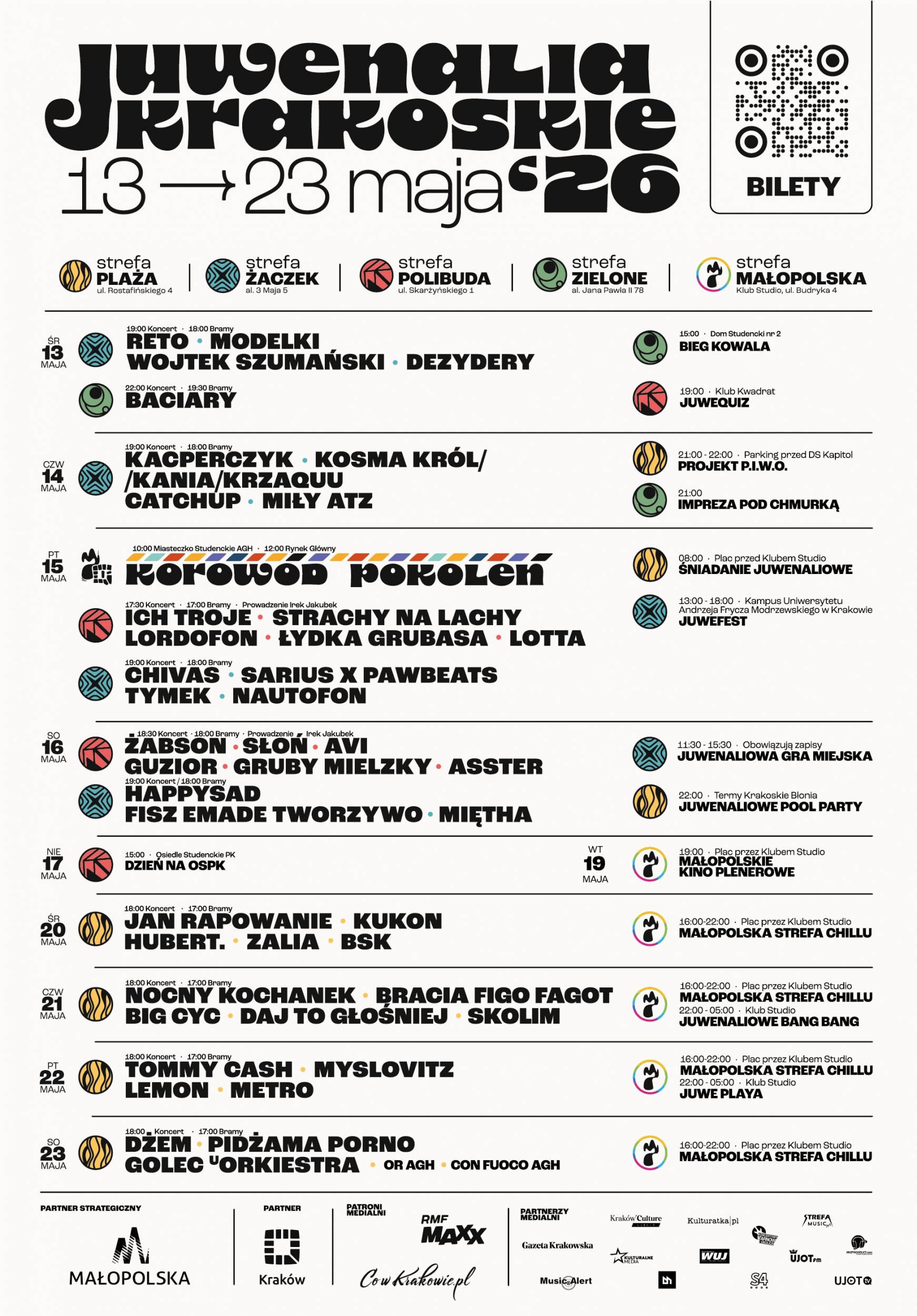Juwenalia Krakoskie 2026 - znamy cały line up!