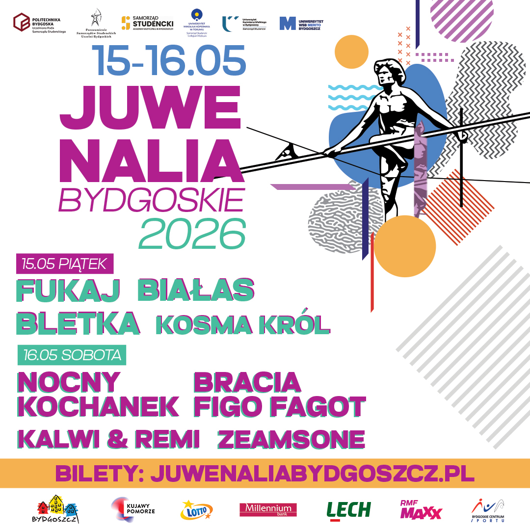 Juwenalia Bydgoskie 2026 coraz bliżej!