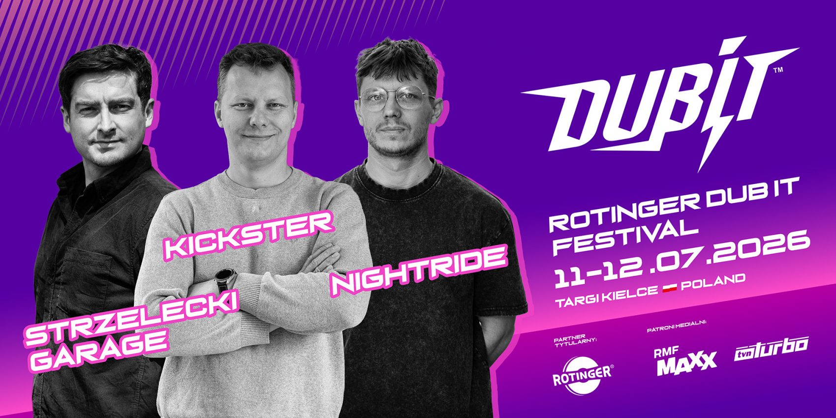 Setki wyjątkowych aut, drift i gwiazdy motoryzacji i muzyki. Rotinger Dubit Festival już w lipcu w Targach Kielce