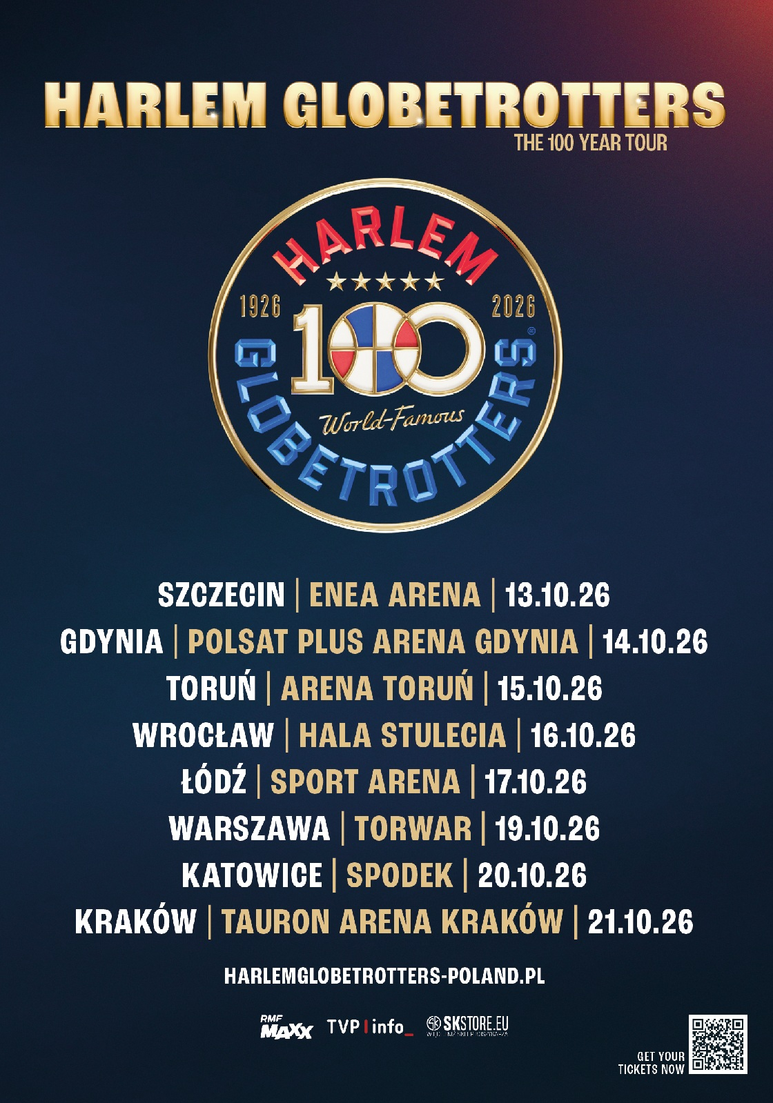 Setny sezon Harlem Globetrotters! Legendarna drużyna ponownie zagra w Polsce