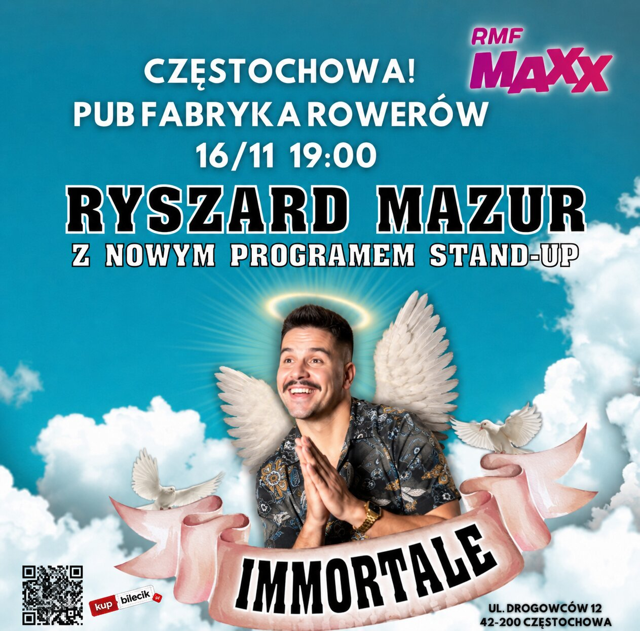  Poniedziałkowy wieczór z humorem. Ryszard Mazur wystąpi w Częstochowie z nowym programem „Immortale”